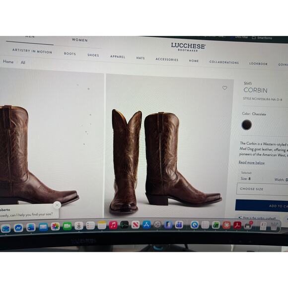 Lucchese Corbin Boots 9.5 main image 9